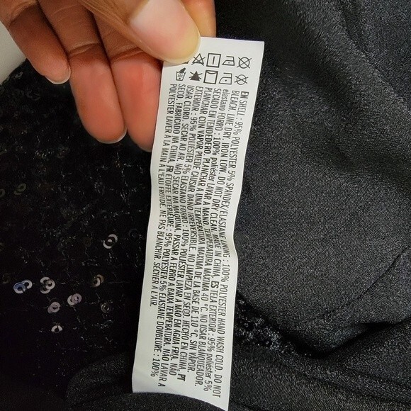 NWT Forever 21 Black Sequin Cropped Blazer - Picture 7 of 9